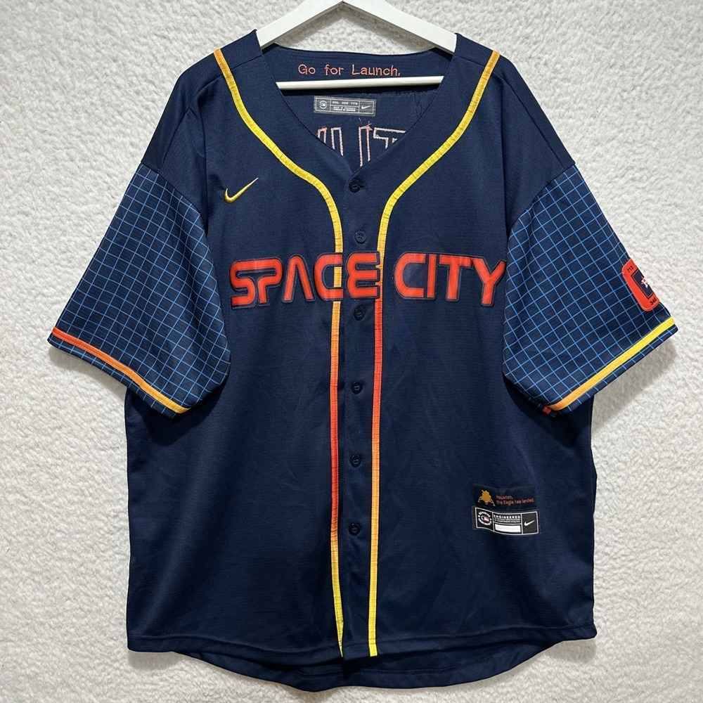 Nike MLB Size 3XL Houston Astros Alex Bregman Space City Connect Baseball Jersey